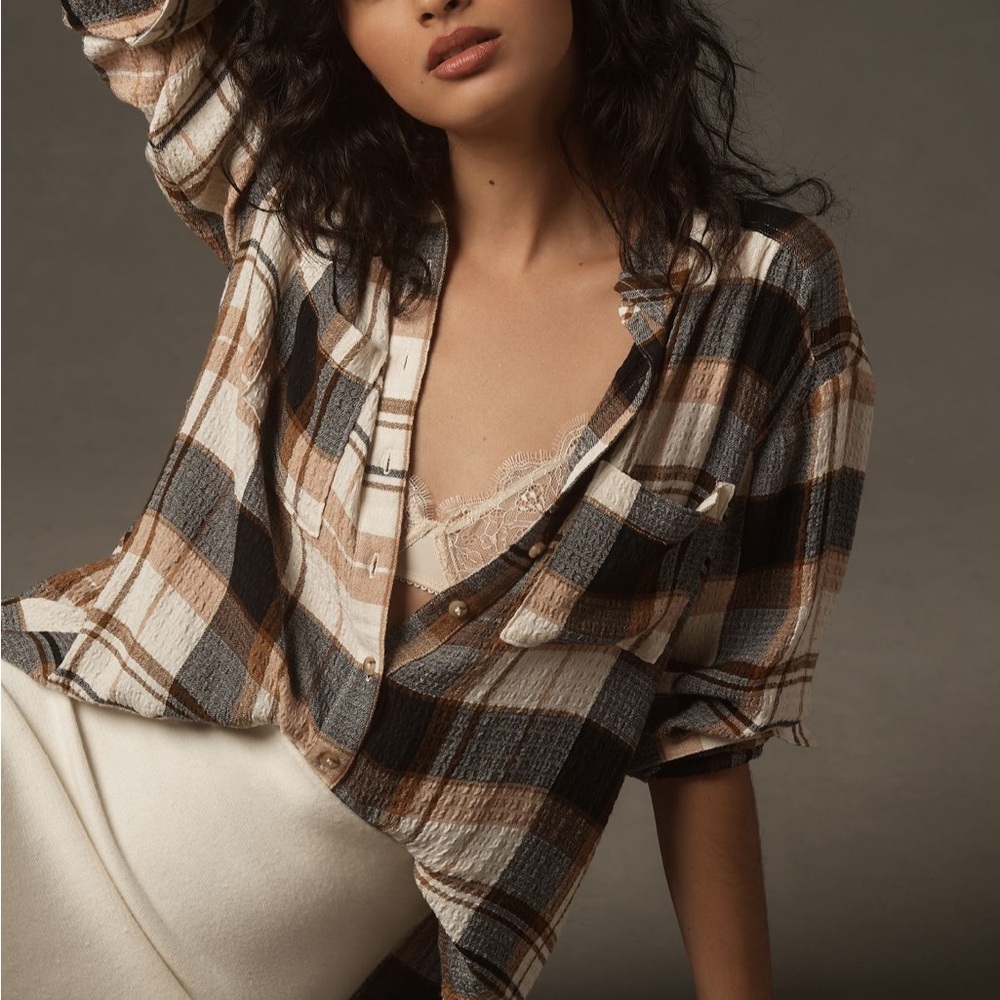 Pilcro Plaid Buttondown